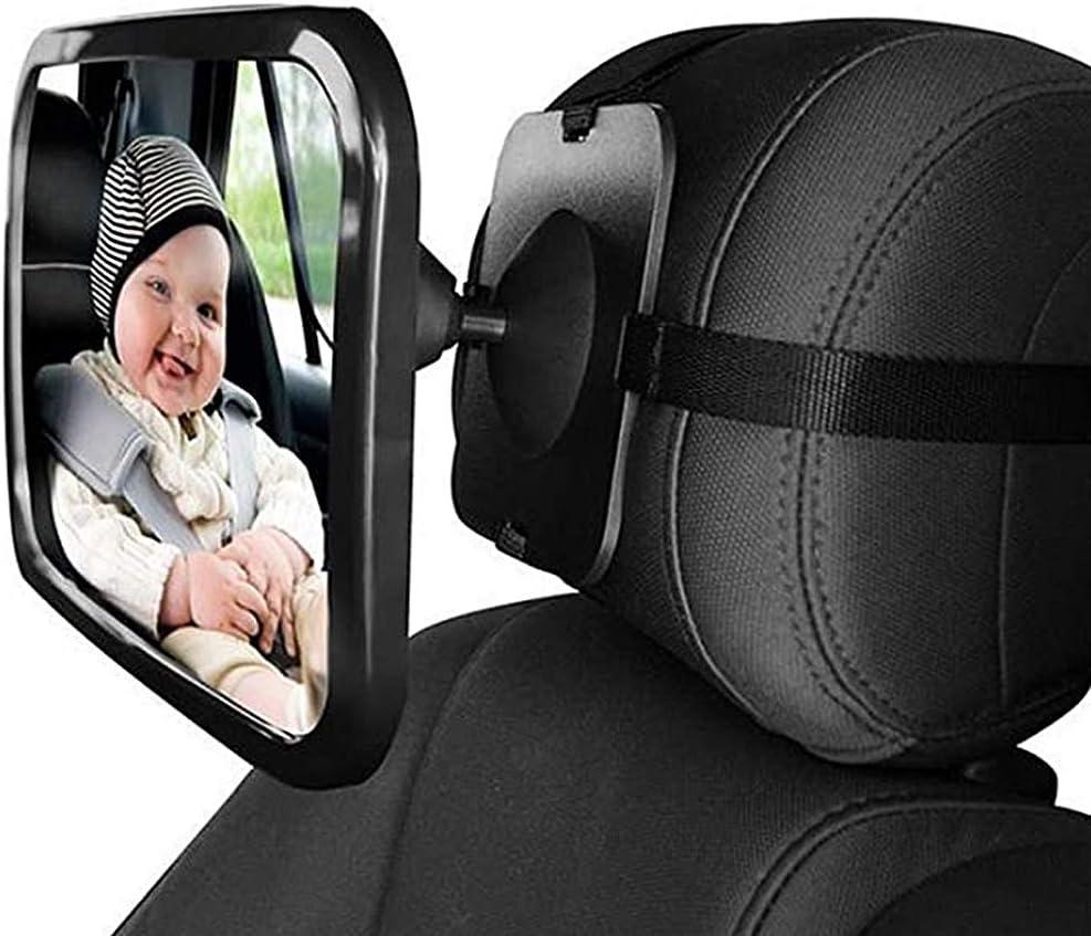 Miroir de siège arrière pour bébé en matériau incassable