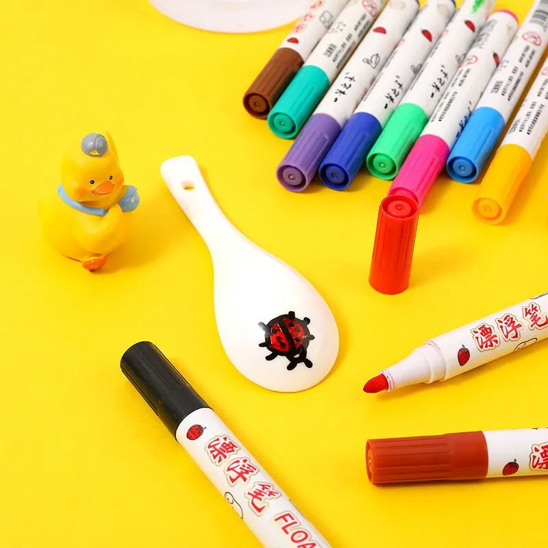 12 Pièces Crayon Magique de Peinture à L'eau - Crayon Flottant Effaçable Crayons  Magiques Doodle à L'eau- Crayon Magique de Peinture - Cdiscount Jeux -  Jouets