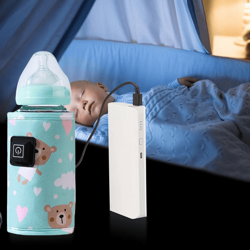 Chauffe-biberon portable USB pour lait maternel de bébé, charge rapide et  chauffage précis du chauffe-biberon de voiture et de voyage, isolation  automatique Bo
