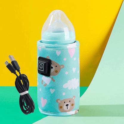 Calentador de biberones portátil para bebés, calentador de leche para  bebés, calentador de leche para bebés de 107.6 °F, calentador de biberones  USB